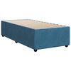 vidaXL Cama box spring con colch&oacute;n terciopelo azul oscuro 80x200 cm