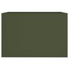 vidaXL Jardinera acero verde oliva 62x40x39 cm