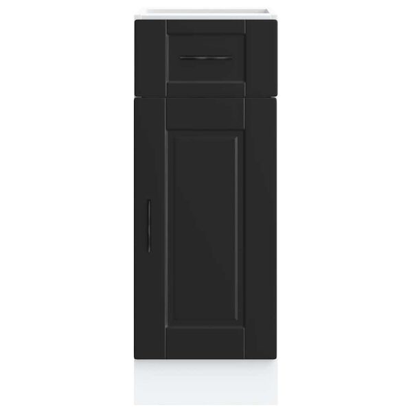 vidaXL Mueble bajo de cocina&nbsp;Porto madera contrachapada negro