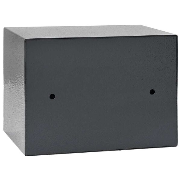 vidaXL Caja fuerte digital Gris oscuro 23 x 17 x 17 cm Acero