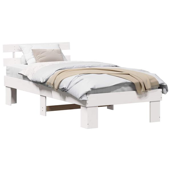 vidaXL Estructura de cama 90 x 190 cm Madera de pino macizo