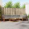 vidaXL Conjunto de sof&aacute;s de exterior 6 pcs Gris Natural y Claro