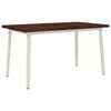 vidaXL Mesa de comedor con borde natural 140 x 80 x 75 cm