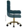vidaXL Sillas de comedor giratorias 4 uds terciopelo azul