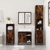 vidaXL Mueble de ba&ntilde;o para lavabo roble ahumado 65x33x60 cm