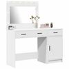 vidaXL Mesa de tocador con caj&oacute;n 2 pcs Blanco 40 x 41 x 75 cm