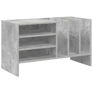 vidaXL Mueble para discos de vinilo Gris Concreto 78.5 x 35 x 45 cm