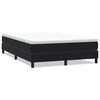 vidaXL Cama box spring sin colch&oacute;n cuero sint&eacute;tico negro 140x210 cm