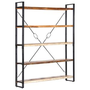 vidaXL Estanter&iacute;a de 5 niveles madera maciza reciclada 140x30x180 cm