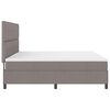vidaXL Cama tipo Box Spring con colch&oacute;n Taup&eacute; 200 x 200 cm tela