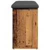 vidaXL Banco zapatero madera de ingenier&iacute;a madera vieja 102x32x50 cm
