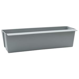 vidaXL Cajas de flores para palets Euro 24 uds. Gris claro