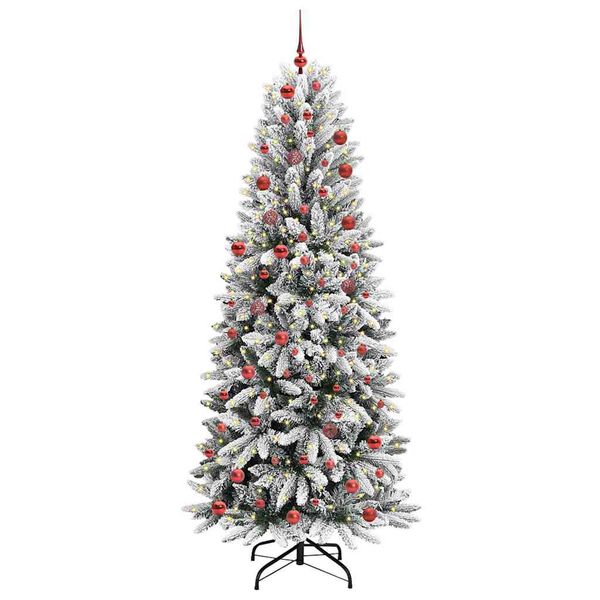vidaXL &Aacute;rbol de Navidad artificial 210 cm PVC y Pl&aacute;stico y Acero y PE