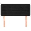 vidaXL Cabecero de terciopelo negro 93x16x78/88 cm