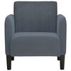 vidaXL Sill&oacute;n con reposabrazos Terciopelo Gris Oscuro 54 cm