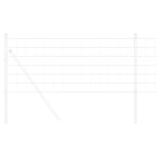 vidaXL Cerca Euro Plateado 0.6 x 10 m