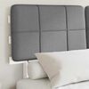 vidaXL Estructura de Cama con Cabecera Tapizada Gris Claro