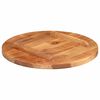 vidaXL Tablero de mesa redonda madera maciza de acacia 25-27 mm 50 cm