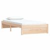 vidaXL Estructura cama individual sin colch&oacute;n madera maciza 90x190 cm