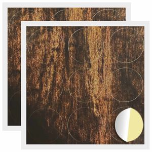vidaXL Cubierta de Tornillo Autoadhesiva 2 uds. Madera vieja