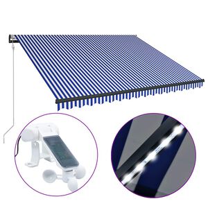 vidaXL Toldo retr&aacute;ctil Naranja y Marr&oacute;n 350 x 250 cm Poli&eacute;ster