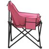 vidaXL Sillas de camping con bolsillo plegables 2 unidades rosa
