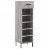 vidaXL Zapatero madera de ingenier&iacute;a gris Sonoma 30x35x105 cm