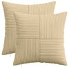 vidaXL Funda de almohada 2 uds. ALMELO Verde gris&aacute;ceo 30 x 30 cm pana