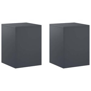 vidaXL Soporte de plantas 2 pcs Gris antracita 30 x 30 x 40 cm