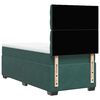 vidaXL Cama box spring con colch&oacute;n terciopelo verde oscuro 80x200 cm