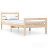 vidaXL Estructura de cama sin colch&oacute;n madera maciza 90x200 cm
