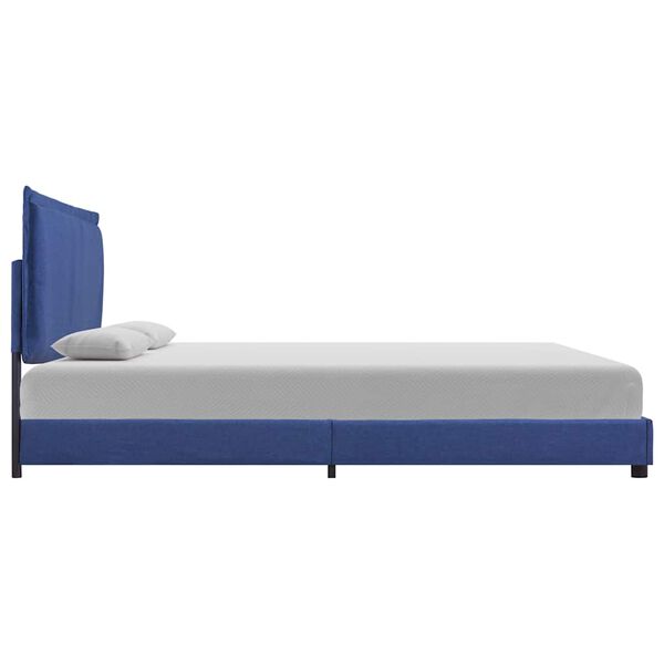 vidaXL Estructura de cama sin colch&oacute;n de tela azul 150x200 cm