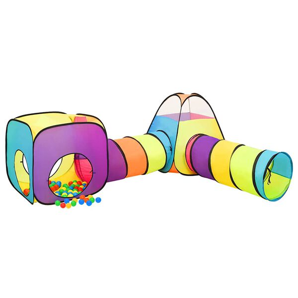 vidaXL Tienda de juego de ni&ntilde;os con 250 bolas multicolor 190x264x90 cm