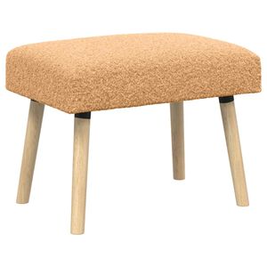 vidaXL Banco Liso Beige 60 x 40 x 45 cm Boucl&eacute;