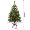vidaXL &Aacute;rbol de Navidad artificial con ramas plegables y conos 150 cm
