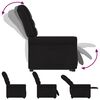 vidaXL Sill&oacute;n reclinable elevable tela negro