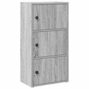 vidaXL Estanter&iacute;a madera de ingenier&iacute;a gris sonoma 40x24x77 cm