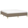 vidaXL Estructura de cama con somier tela gris taupe 160x200 cm