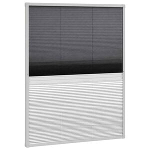 vidaXL Mosquitera plisada para ventanas contra el sol aluminio 60x80cm