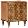 vidaXL Mesita de noche de madera maciza de mango 40x33x46 cm