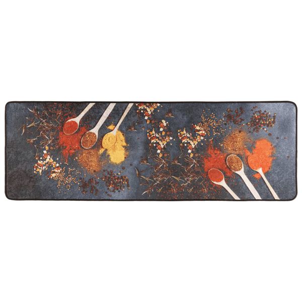 vidaXL Alfombra de cocina lavable antideslizante multicolor 60x180 cm