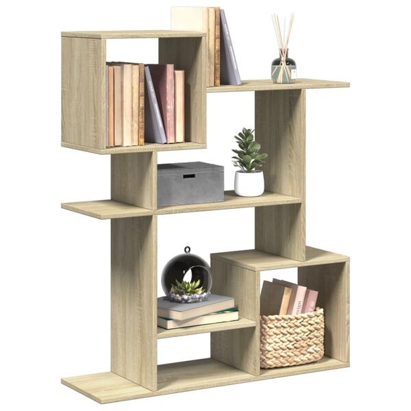 vidaXL Librer&iacute;a divisor madera ingenier&iacute;a roble Sonoma 92x29x112 cm