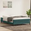 vidaXL Cama box spring sin colch&oacute;n terciopelo verde oscuro 160x210 cm