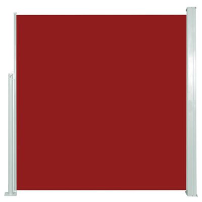 vidaXL Toldo lateral retráctil de jardín rojo 140x300 cm