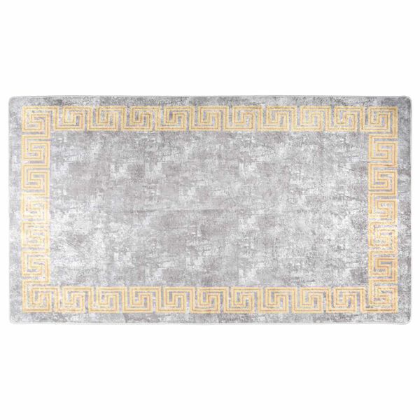 vidaXL Alfombra lavable gris 190x300 cm