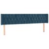 vidaXL Cabecero de terciopelo azul oscuro 183x16x78/88 cm