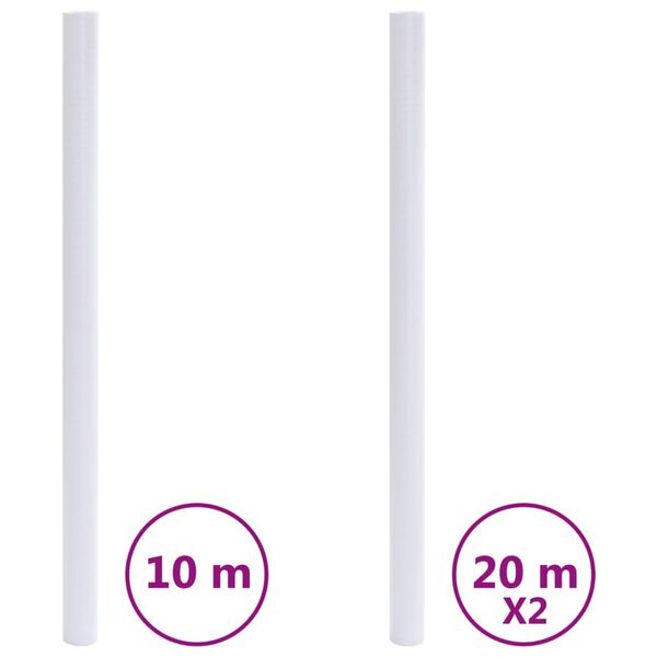 vidaXL Láminas de ventana esmerilada diseño de rayas PVC