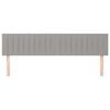 vidaXL Cabeceros 2 unidades de tela gris claro 90x5x78/88 cm