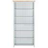 vidaX Estanter&iacute;a de 6 niveles de madera maciza de roble 80x22,5x170 cm