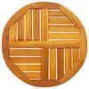 vidaXL Tablero de mesa redondo madera maciza de acacia &Oslash;50x2 cm